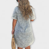 Vera - Robe chemise en denim décontractée