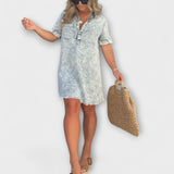 Vera - Robe chemise en denim décontractée