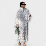 Yelira - Robe en Dentelle Blanche Chic