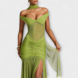 Therese – Robe fendue avec effet Wow
