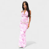 Mara - Robe à Fleurs Roses