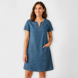 Mathea - Robe en Denim Doux
