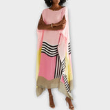 Elenora - Kaftan géométrique à coupe décontractée