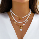 Collier de perles vintage en design multi-couches