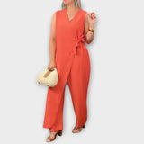 Lilianna - Jumpsuit élégant avec coupe croisée
