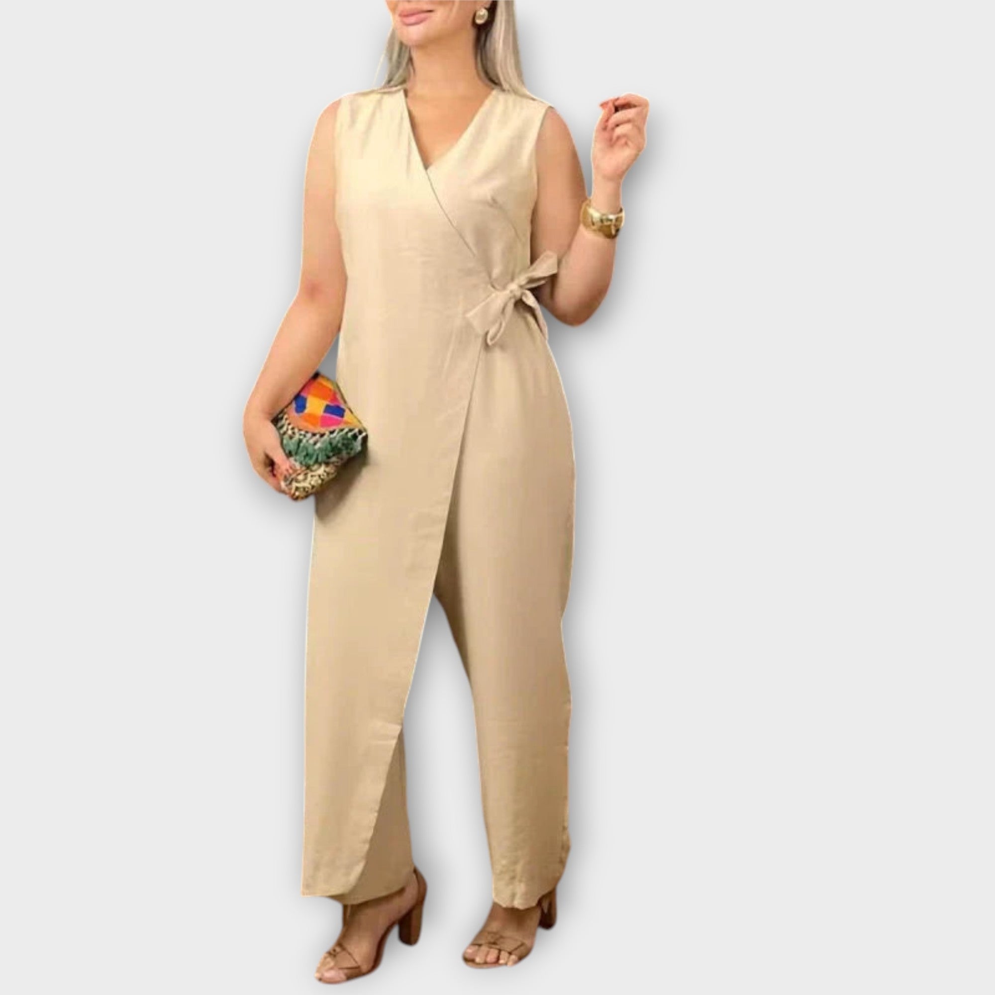 Lilianna - Jumpsuit élégant avec coupe croisée