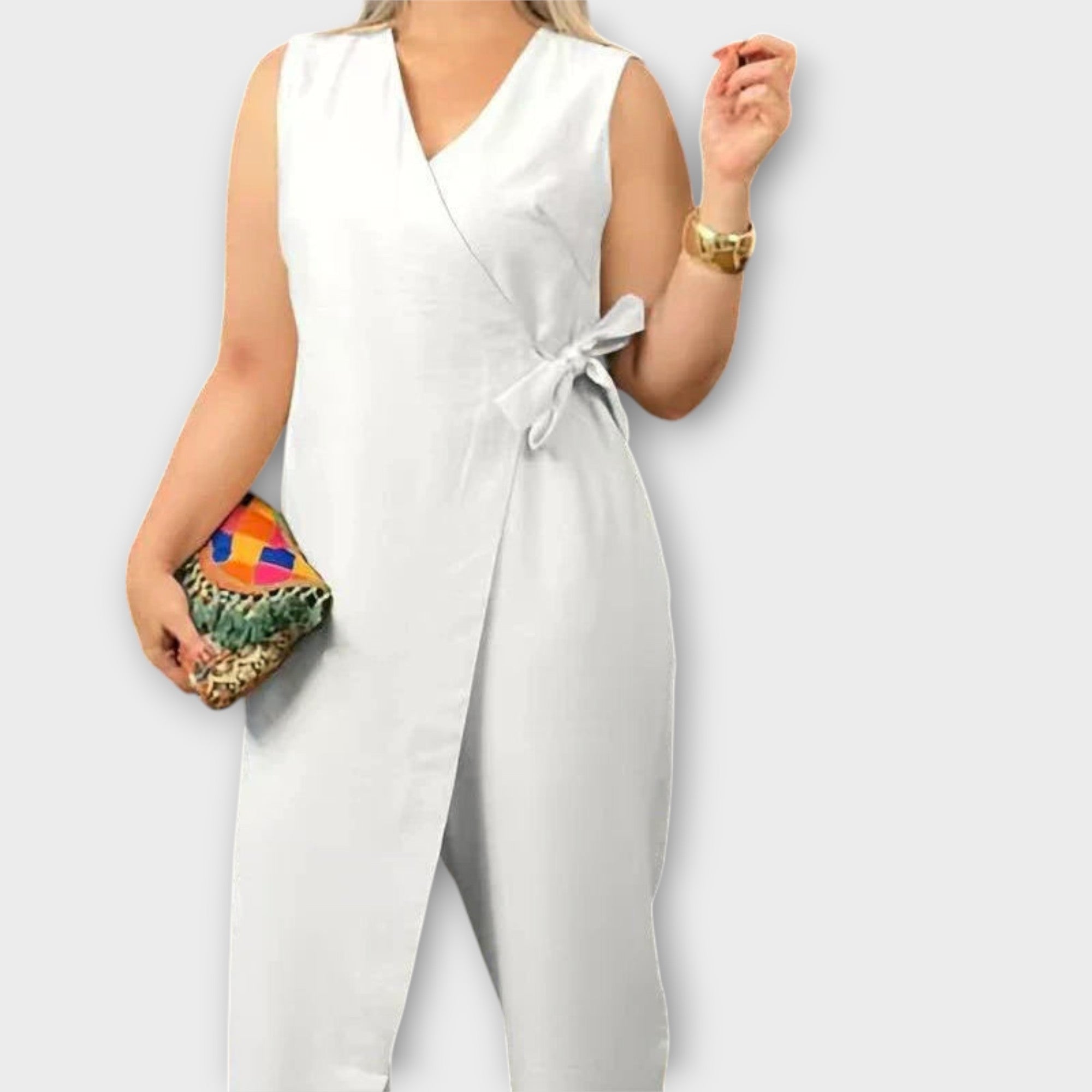Lilianna - Jumpsuit élégant avec coupe croisée