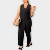 Lilianna - Jumpsuit élégant avec coupe croisée