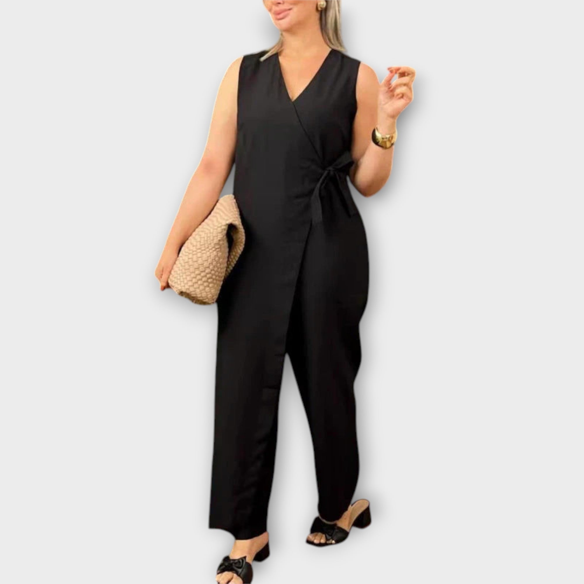 Lilianna - Jumpsuit élégant avec coupe croisée