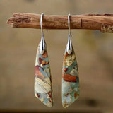 Boucles d'oreilles vintage avec pierres naturelles